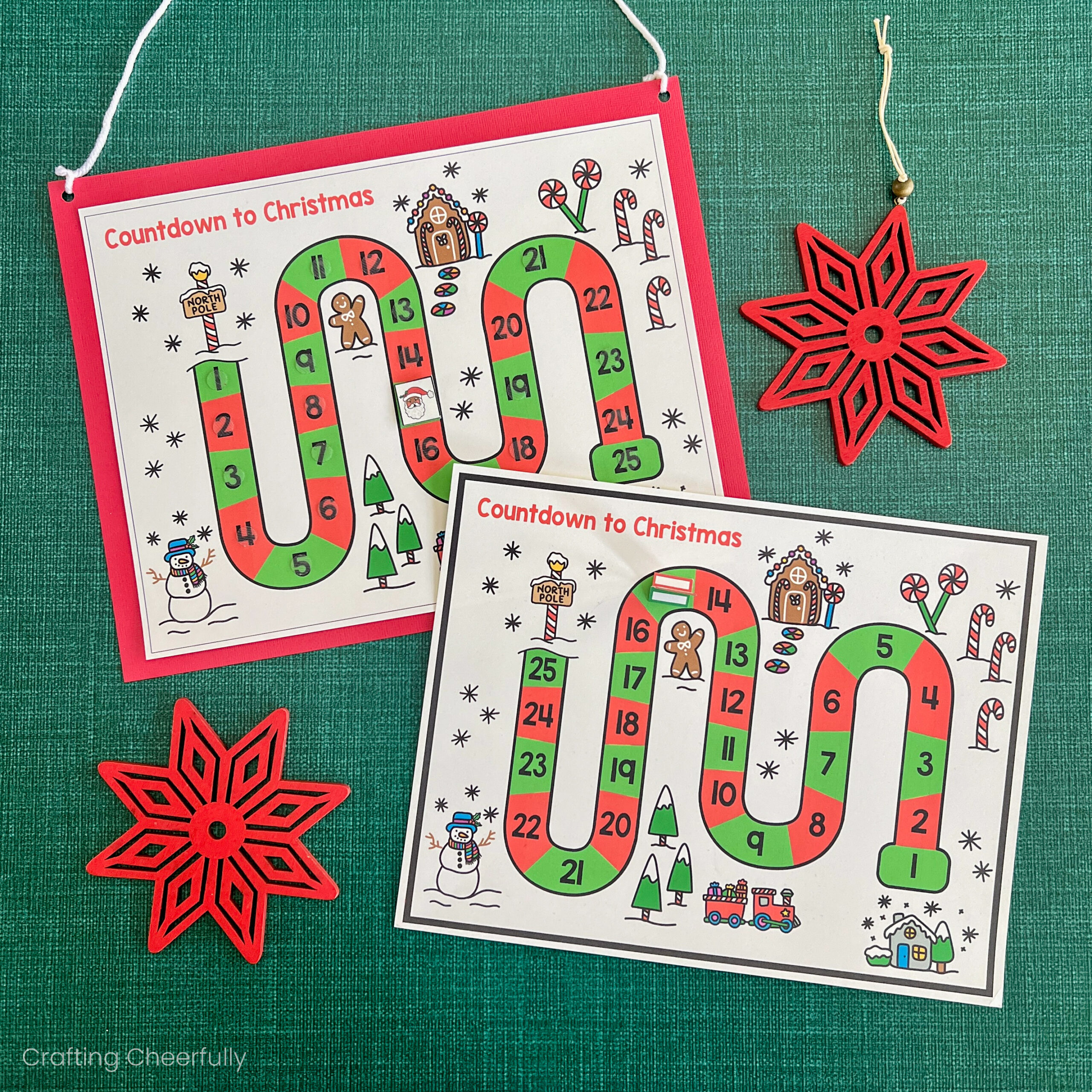 countdown to christmas printable activity - crafting cheerfully